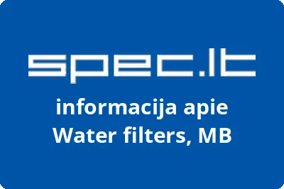 Water filters, MB