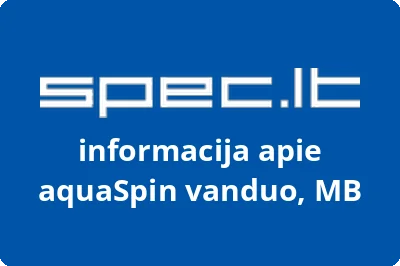 aquaSpin vanduo, MB | spec.lt
