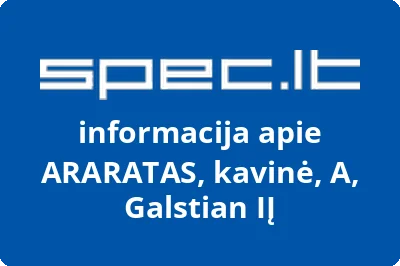 ARARATAS, kavinė, A, Galstian, IĮ
