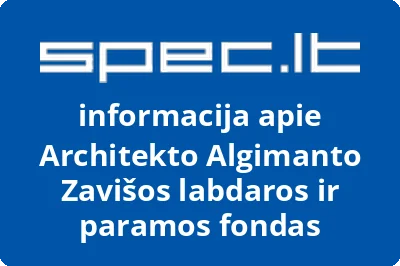 Architekto Algimanto Zavišos labdaros ir paramos fondas | spec.lt