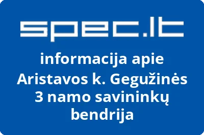 Aristavos k. Gegužinės 3 namo savininkų bendrija