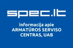 ARMATŪROS SERVISO CENTRAS, UAB | spec.lt