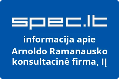 Arnoldo Ramanausko konsultacinė firma, IĮ