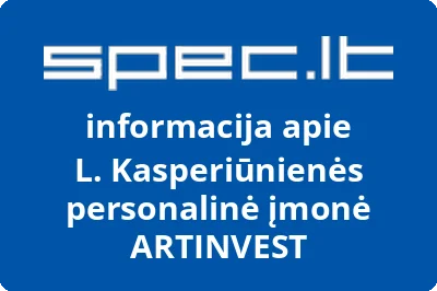 L. Kasperiūnienės personalinė įmonė ARTINVEST
