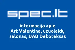 Art Valentina, užuolaidų salonas, UAB Dekoteksas iliustracija
