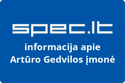 Artūro Gedvilos įmonė | spec.lt