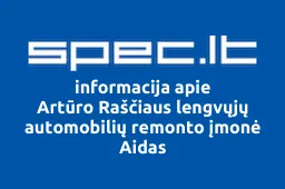 Artūro Raščiaus lengvųjų automobilių remonto įmonė Aidas | spec.lt