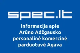 Arūno Adžgausko personalinė komercinė parduotuvė Agava