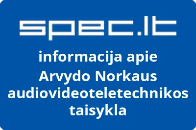 Arvydo Norkaus audiovideoteletechnikos taisykla