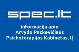 Arvydo Packevičiaus Psichoterapijos Kabinetas, IĮ | spec.lt
