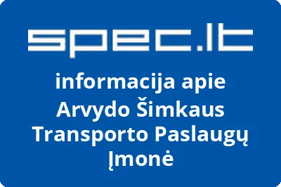 Arvydo Šimkaus Transporto Paslaugų Įmonė