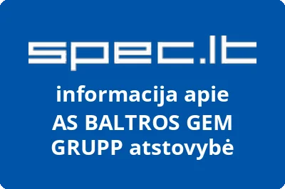 AS BALTROS GEM GRUPP atstovybė