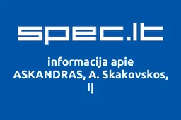 ASKANDRAS, A. Skakovskos, IĮ | spec.lt