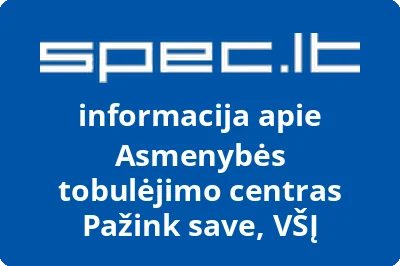Asmenybės tobulėjimo centras Pažink save, VŠĮ