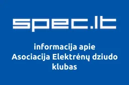 Asociacija Elektrėnų dziudo klubas | spec.lt
