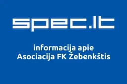 Asociacija FK Žebenkštis iliustracija