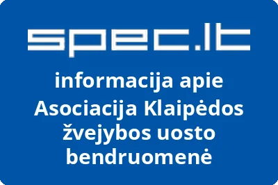 Asociacija Klaipėdos žvejybos uosto bendruomenė