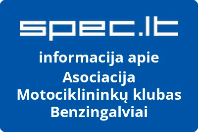 Asociacija Motociklininkų klubas Benzingalviai | spec.lt