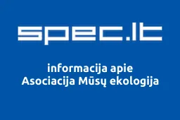 Asociacija Mūsų ekologija | spec.lt