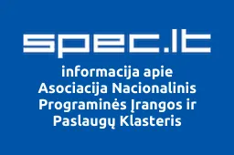 Asociacija Nacionalinis Programinės Įrangos ir Paslaugų Klasteris | spec.lt