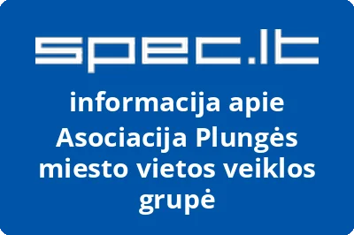 Asociacija Plungės miesto vietos veiklos grupė