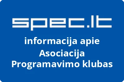 Asociacija Programavimo klubas | spec.lt