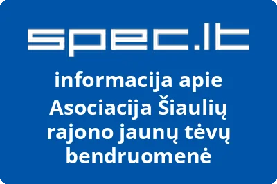 Asociacija Šiaulių rajono jaunų tėvų bendruomenė