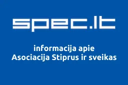 Asociacija Stiprus ir sveikas | spec.lt