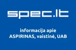 ASPIRINAS, vaistinė, UAB