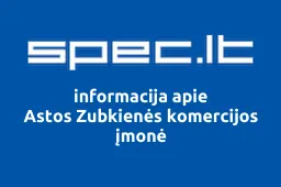 Astos Zubkienės komercijos įmonė | spec.lt