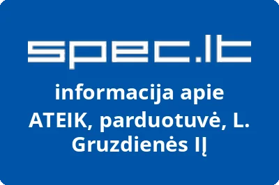 ATEIK, parduotuvė, L. Gruzdienės, IĮ