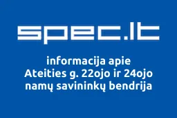 Ateities g. 22ojo ir 24ojo namų savininkų bendrija | spec.lt