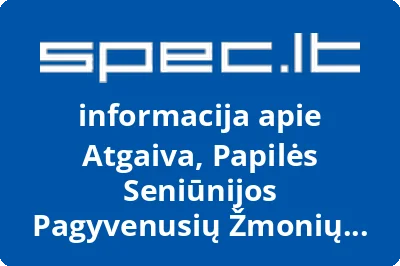 Papilės seniūnijos pagyvenusių žmonių klubas Atgaiva