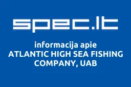 ATLANTIC HIGH SEA FISHING COMPANY, UAB | spec.lt