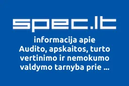 Audito, apskaitos, turto vertinimo ir nemokumo valdymo tarnyba prie Lietuvos Respublikos finansų ministerijos | spec.lt