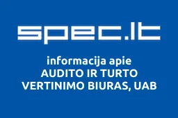 AUDITO IR TURTO VERTINIMO BIURAS, UAB | spec.lt