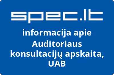 Auditoriaus konsultacijų apskaita, UAB