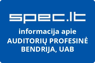 Auditorių profesinė bendrija, UAB