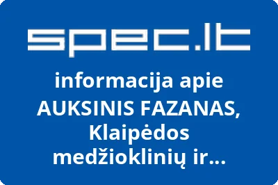 Klaipėdos miesto medžiokliniųsportinių šunų klubas Auksinis fazanas