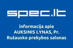 AUKSINIS LYNAS, Pr. Ružausko prekybos salonas