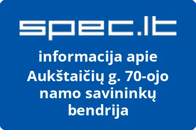 Aukštaičių g. 70-ojo namo savininkų bendrija