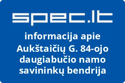 Aukštaičių G. 84-ojo daugiabučio namo savininkų bendrija