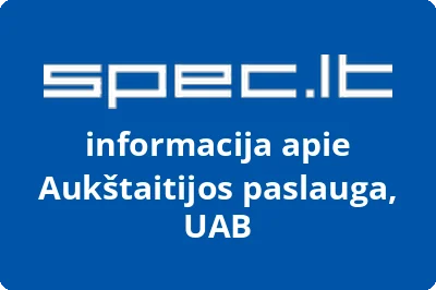 Aukštaitijos paslauga, UAB
