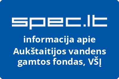 Aukštaitijos vandens gamtos fondas, VŠĮ