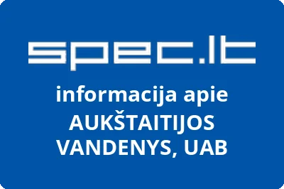 AUKŠTAITIJOS VANDENYS, UAB