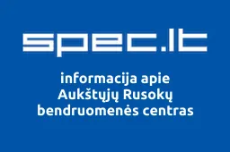 Aukštųjų Rusokų bendruomenės centras | spec.lt