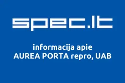 AUREA PORTA repro, UAB | spec.lt