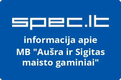 Aušra ir Sigitas maisto gaminiai, MB | spec.lt