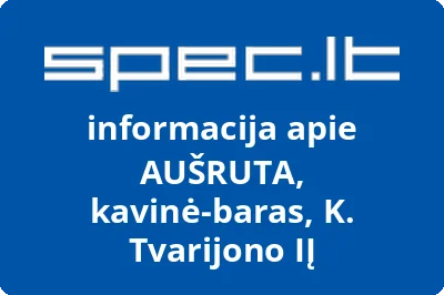 AUŠRUTA, kavinė-baras, K. Tvarijono, IĮ