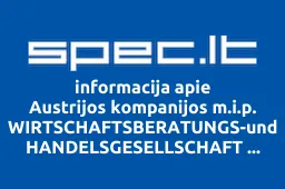 Austrijos kompanijos m.i.p. WIRTSCHAFTSBERATUNGS-und HANDELSGESELLSCHAFT mbH atstovybė iliustracija